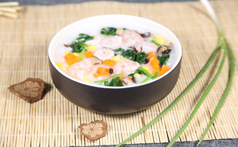 五彩蝦仁粥