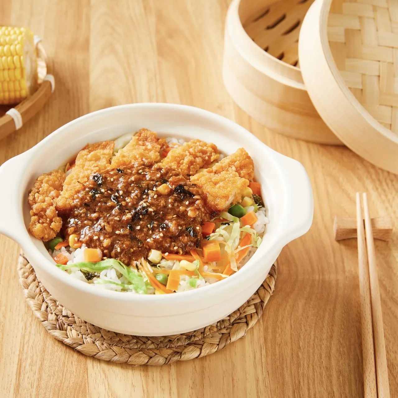 鹵肉雞排雙拼飯 鹵肉雞排雙拼飯